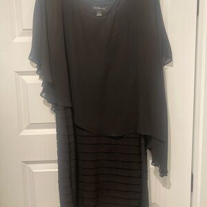 Chic Black Asymmetrical Dress by Scarlett